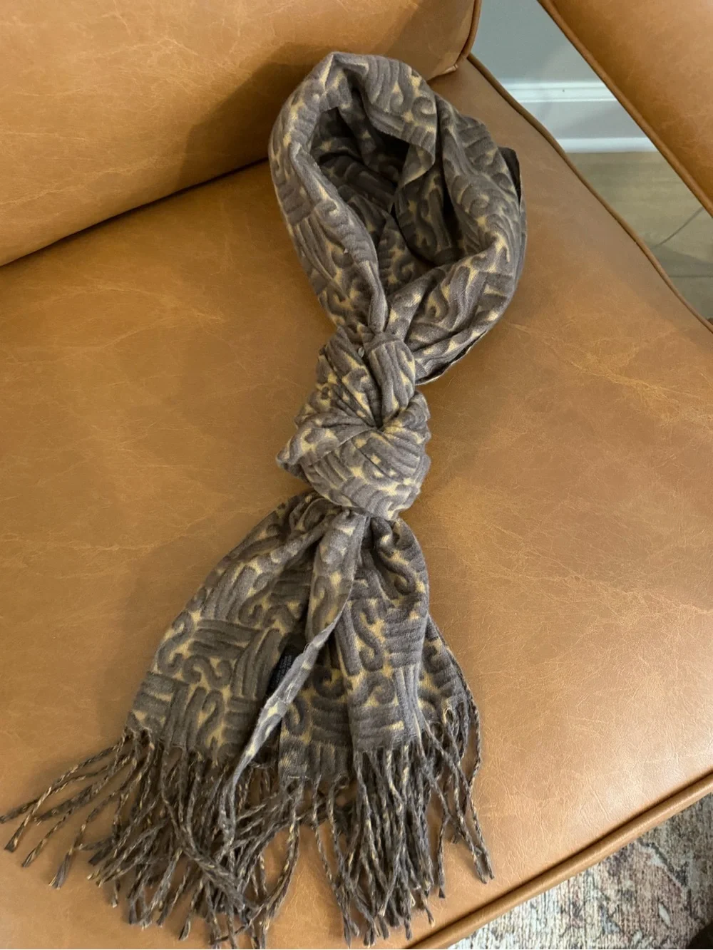 Steve Madden monogrammed scarf